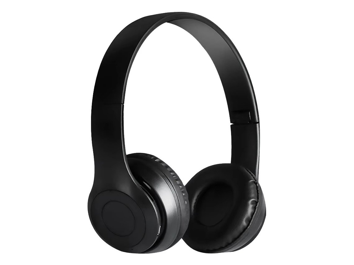 Fones de Ouvido Bluetooth Sem Fio Dobráveis, 50 Mm, Estéreo de Alta Fidelidade com Graves Potentes MDUG (preto)
