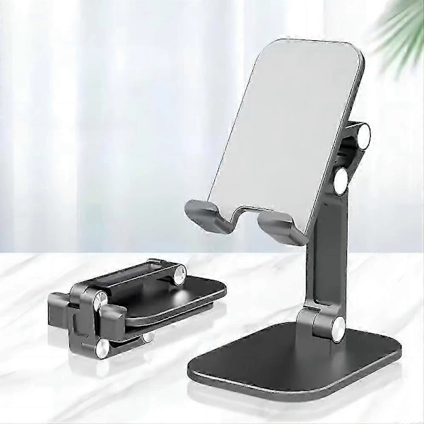 Suporte Ajustável Para Celular De Mesa, Suporte Portátil E Dobrável Com Forte Estabilidade Para Smartphones E Tablets De 4 A 11 Polegadas.