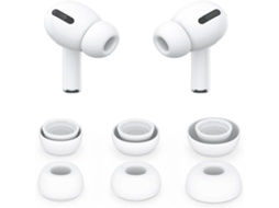 Ponteiras Zruxe Para Airpods Pro/pro 2 Silicone Branco (set 3 Tamanhos, Anti-derrapante, Reducao De Ruido)