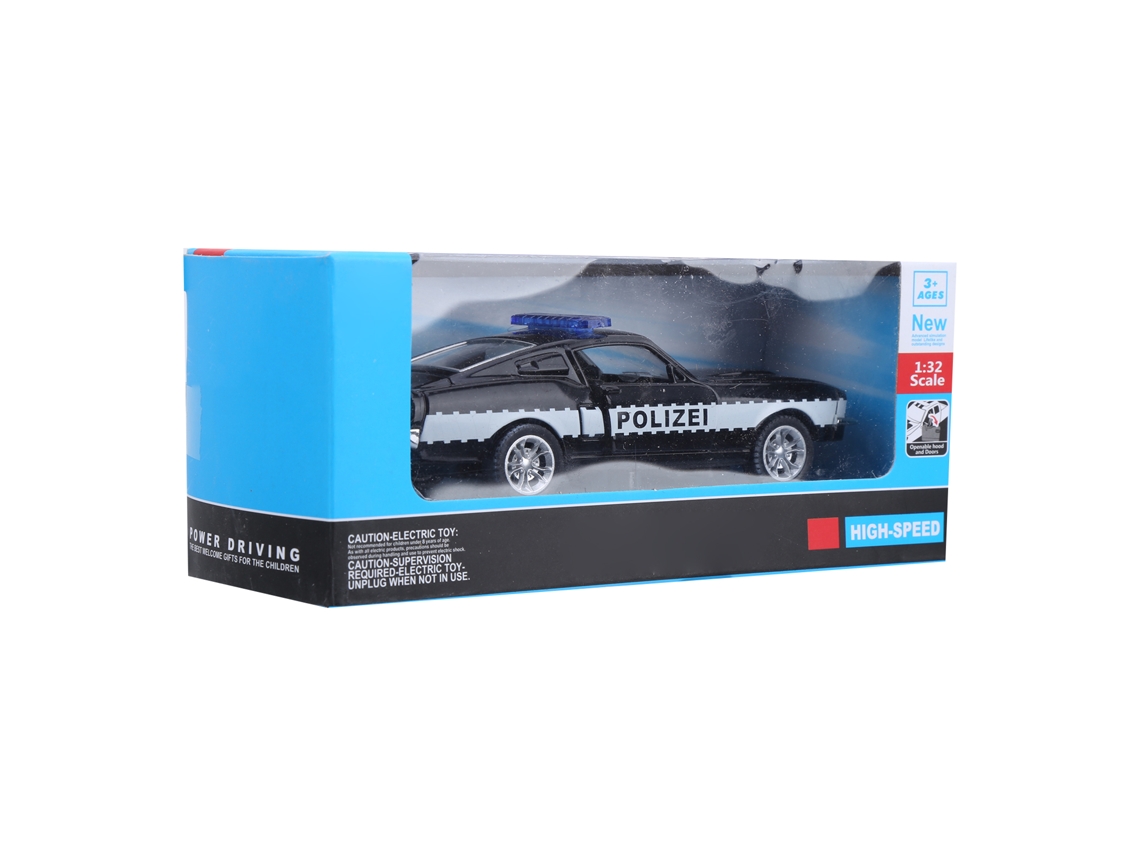 Ats modelo de Carro de Liga 1:32 com Função de Recuo, Luz e Som Brinquedo para Crianças (preto)