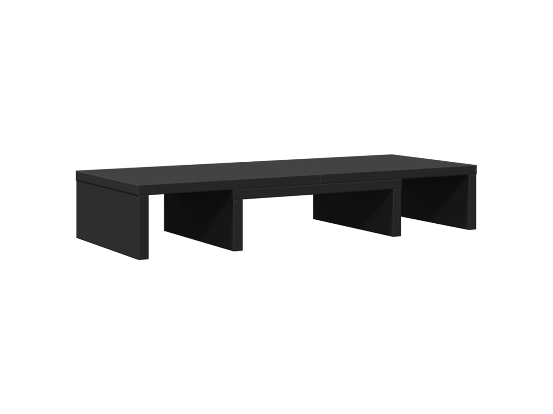 Monitor Stand, Monitor Stands Vidaxl Preto Madeira Processada (60 X 24 X 10.5 Cm)