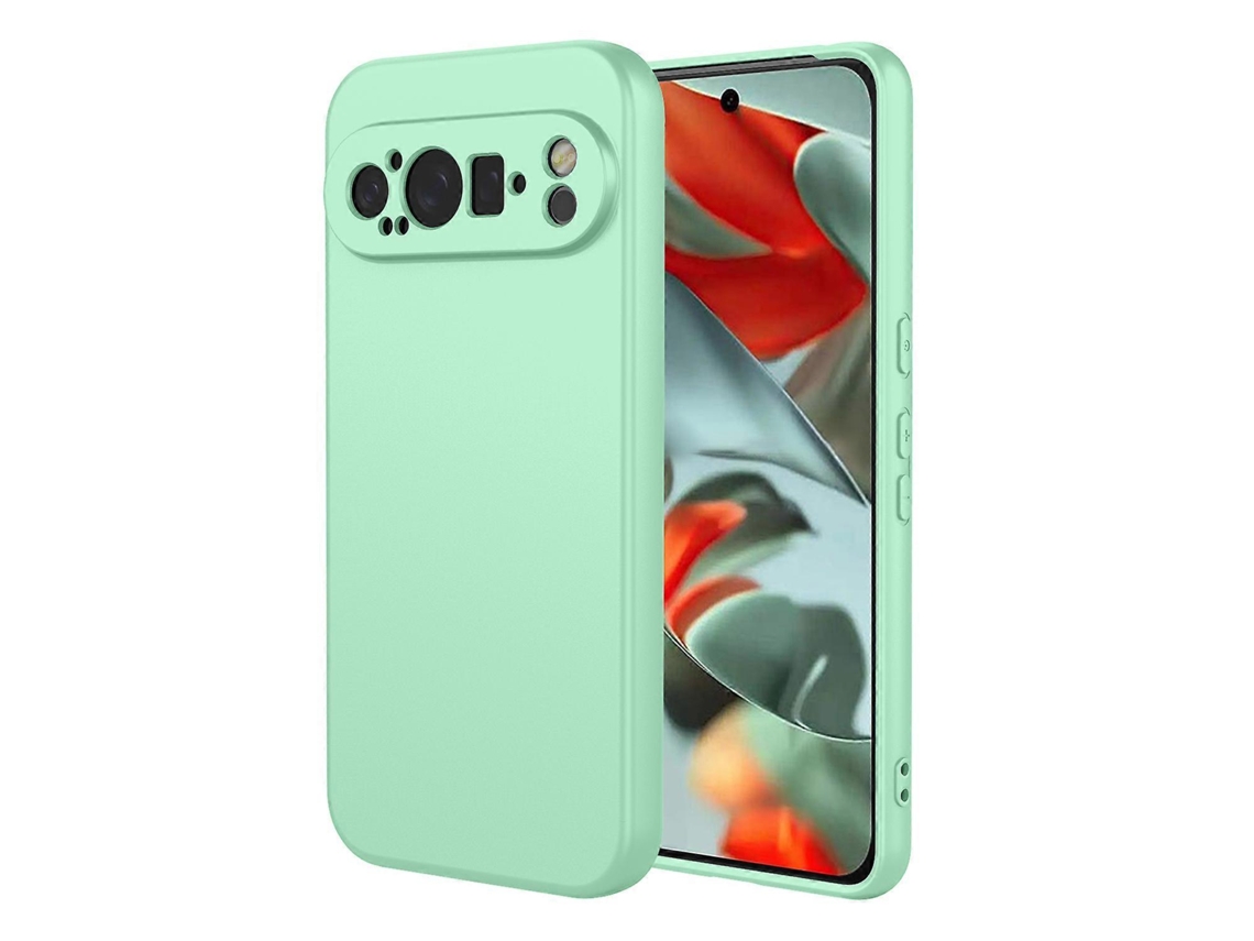 Capa Protetora Tkdaddy Para Google Pixel 9 Pro Em Tpu Macio E À Prova De Choque, Verde Matcha