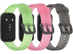 Lurelia Pulseira De Silicone Translúcida Ajustável, Compatível Com Huawei Band 7 (pacote 3)