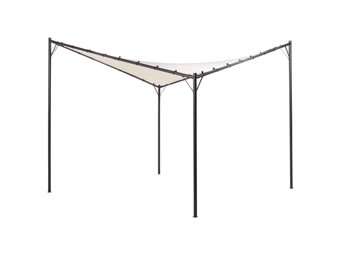 Pérgula De Jardim Aventine Metal 300 Cm 300 Cm Creme
