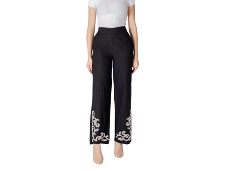 Calças De Mulher Vila Clothes Vipolene Hw Preto (40)