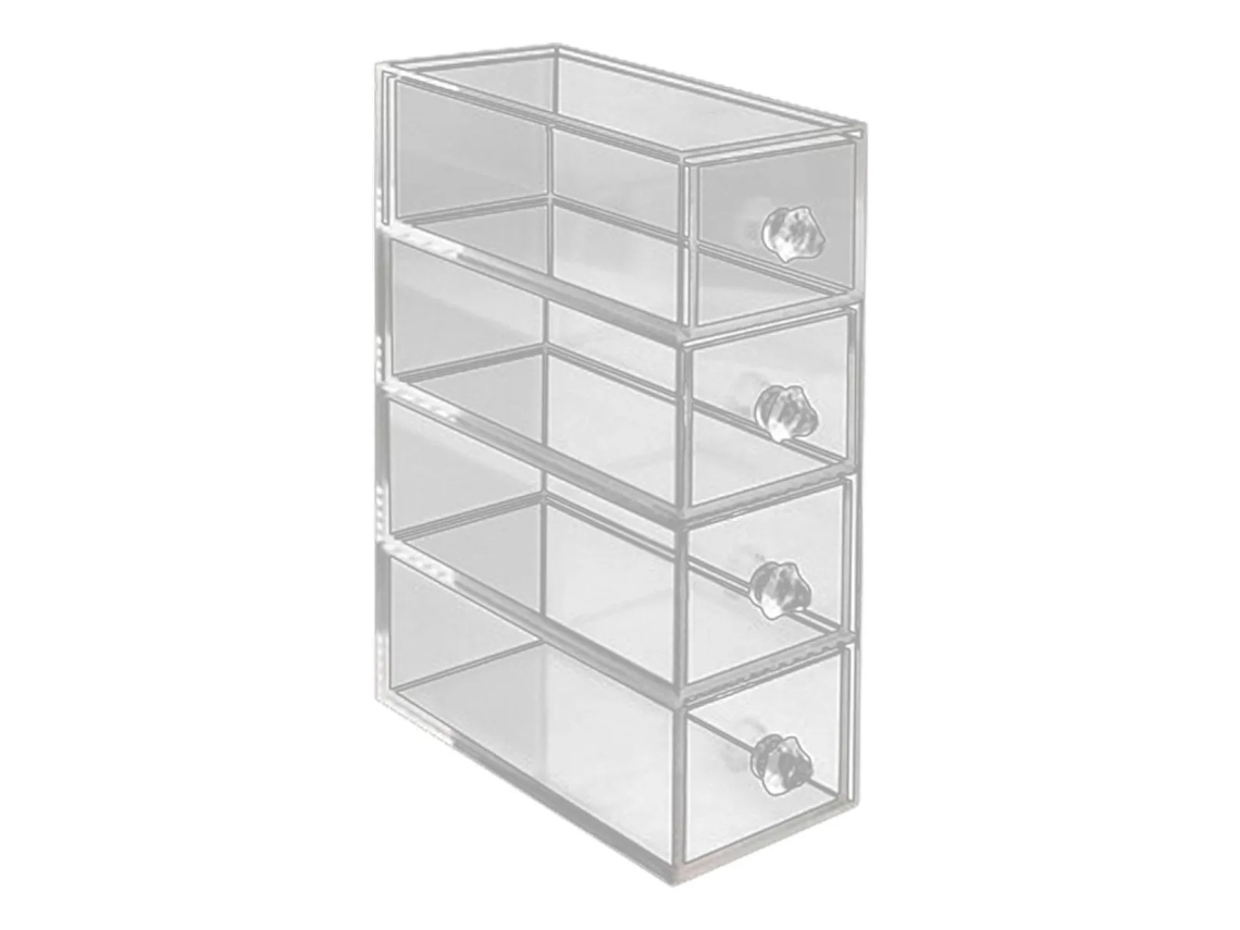 Lurelia Porta-canetas Transparente Portátil Em Acrílico E Papel 17,5 Cm X 8 Cm Para Escritório E Viagens