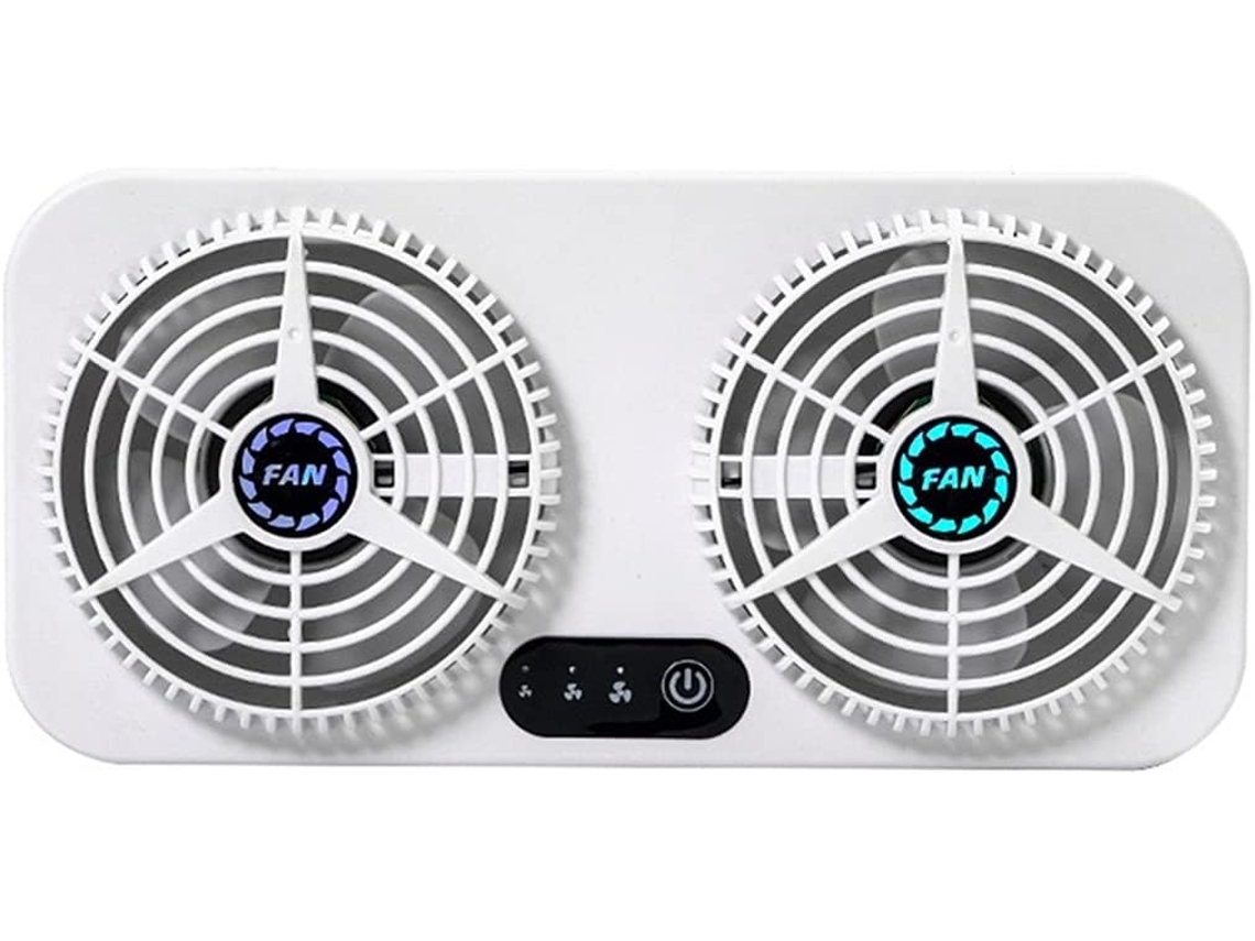 Ventilador De Exaustão Multifuncional Com 3 Velocidades Ajustáveis Automaticamente, Carregamento Usb, Resfriamento
