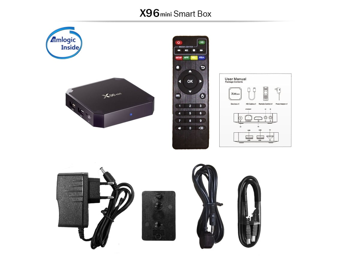 Box Smart TV X96 X96 Mini (Android - 4K Ultra HD - 2 GB RAM - Wi-Fi)