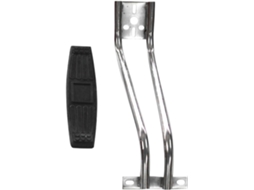 Apoio Para Os Pés De Cadeira Barbeiro, Suporte De Metal Com Almofada Larga E Placa Montagem Para Cadeiras Salão Beleza