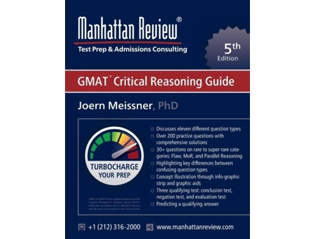 Livro Manhattan Review Gmat Critical Reasoning Guide 5th Edition Turbocharge Your Prep De Joern Meissner (inglês)