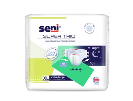 Fraldas Cueca Super Seni Trio 10 Unidades Xl Tzmo