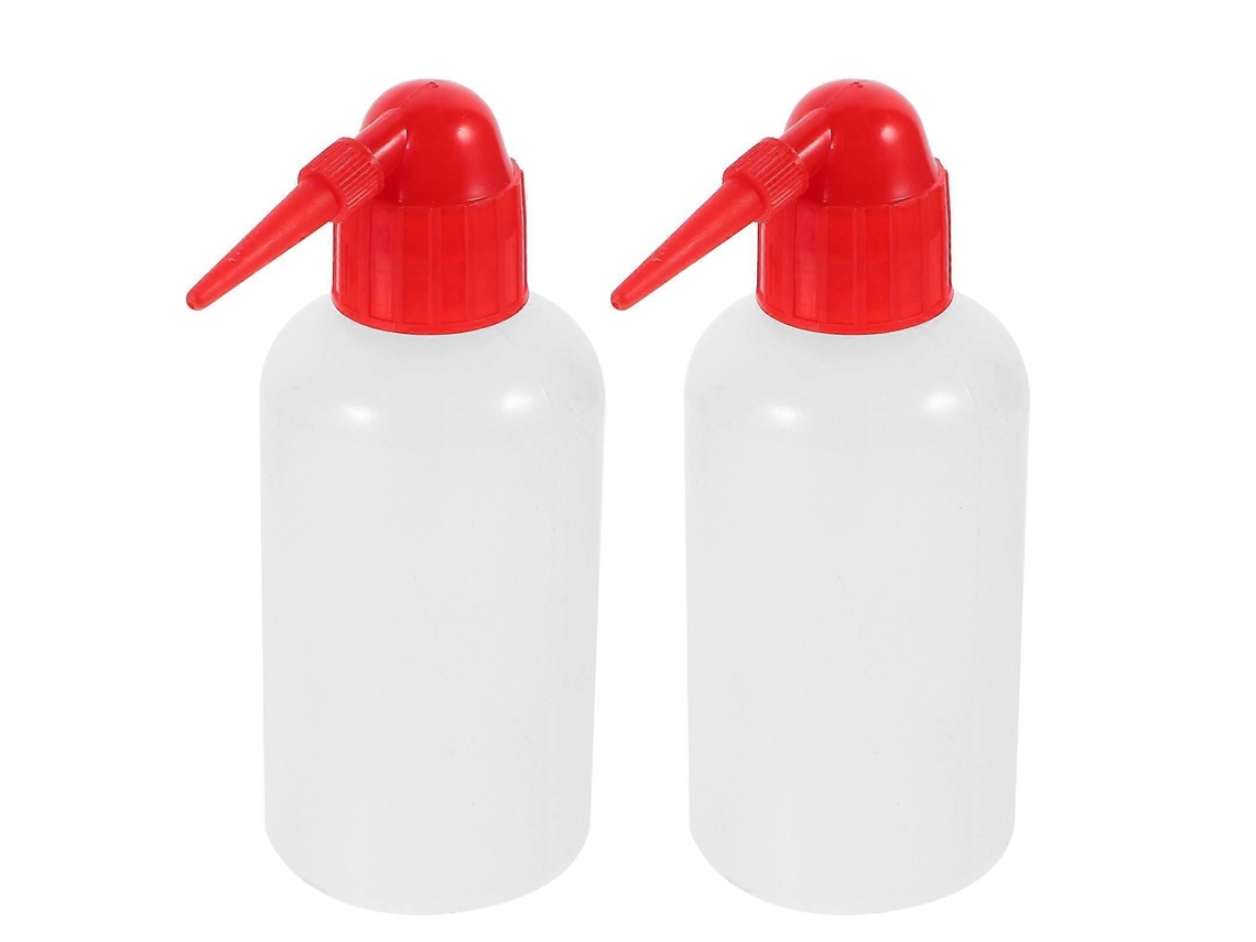 2 Frascos Laváveis Com Bico Estreito Para Laboratório