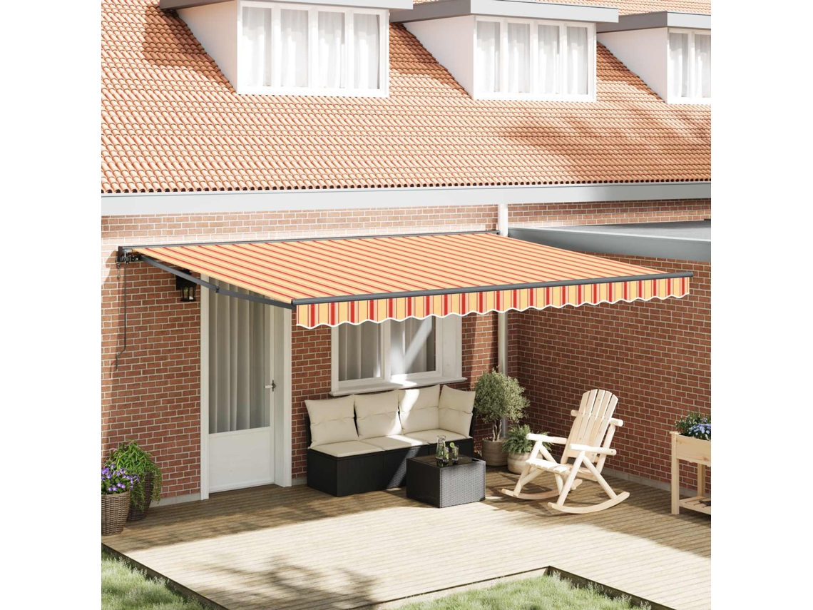 Vidaxl Estrutura De Toldo Multicolor 450 × 300 Cm