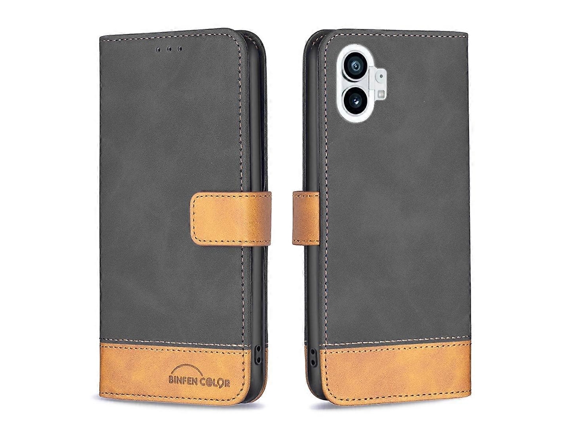 Capa Para Celular For Nothing Phone 1 Bf11 Em Couro Sintético Com Toque Aveludado E Cores Combinando.