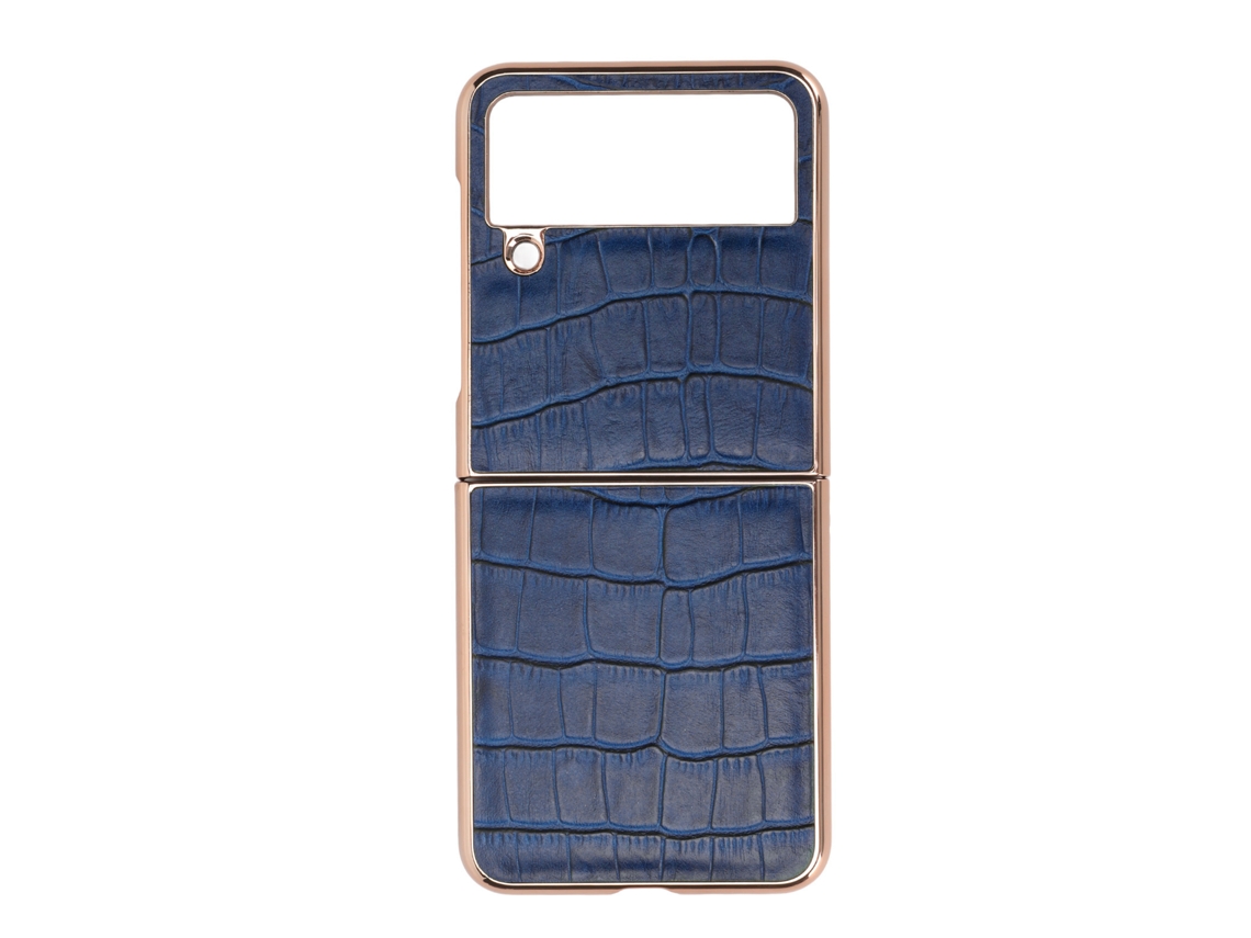 Capa de Couro Protetora Anti risco para Galaxy Z Flip4