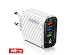 Carregador Usb Portas Luz Led