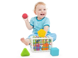 Ats brinquedo de Classificação de Formas para Bebês com Bandas Elásticas Brinquedo Sensorial de Aprendizagem Precoce Presente