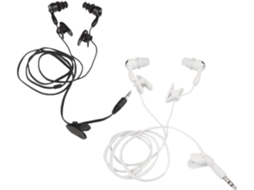 2 Fones De Ouvido À Prova D'água 3,5 Mm Para Tocadores Mp3