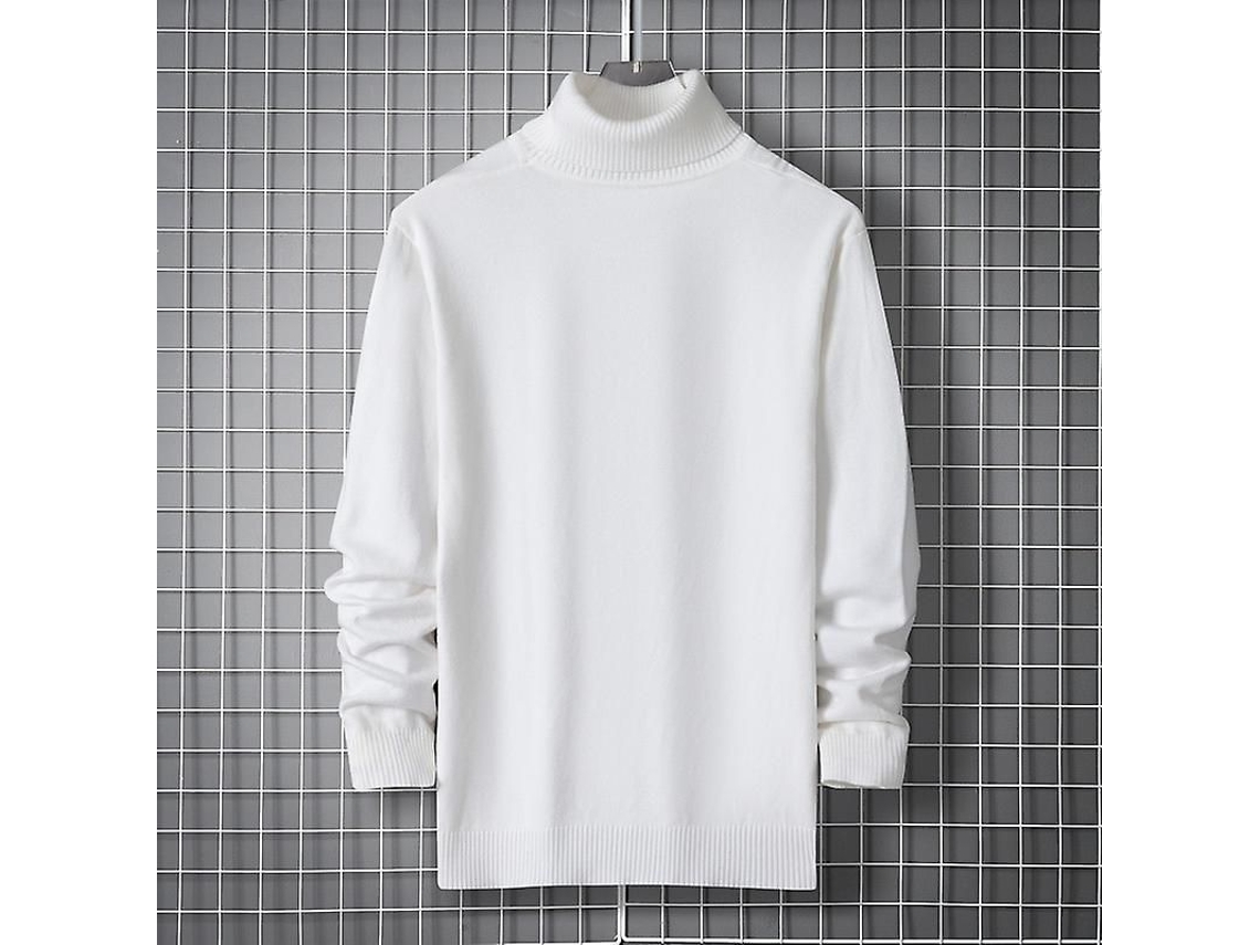 Jersey de Gola Alta para Homem Inverno Casual Slim Fit