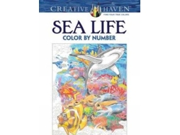 Livro Creative Haven Sea Life Color by Number Coloring Book de George Toufexis (Inglês)