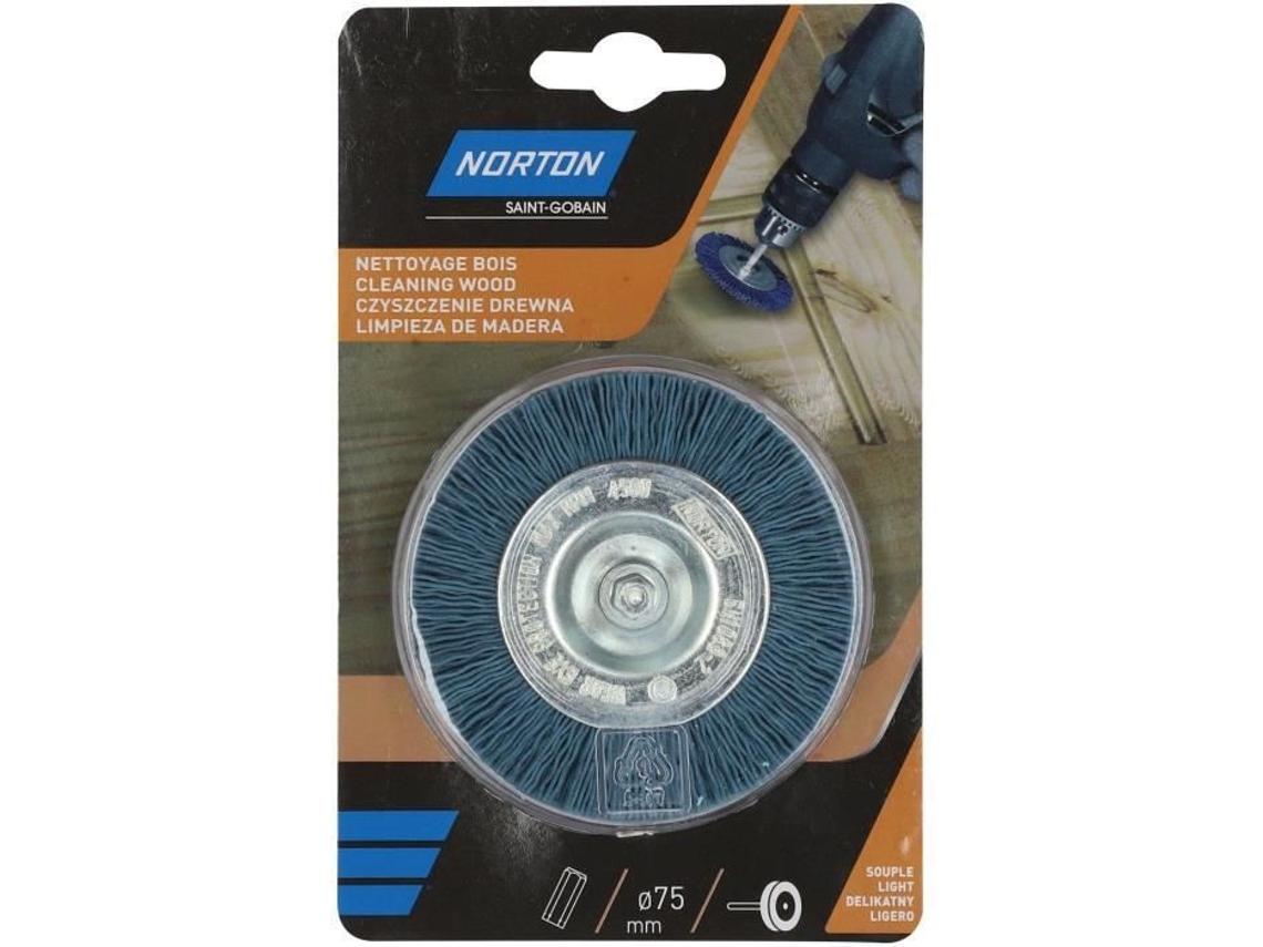 Escova Circular De Nylon Azul Norton 75