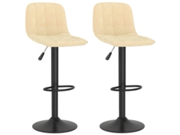 Bar Stool, Bar Stools Vidaxl Creme Veludo (n/a)