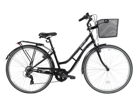 Bicicleta Urbana OTTE Nebula com Cesto (Preto e Creme)