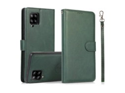 Capa De Couro Com Textura De Bezerro Para Samsung Galaxy A42 5g
