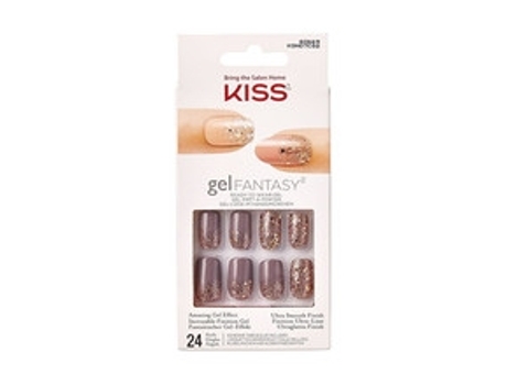 60669 Unhas de Gel Fantasy Unhas de Gel Kiss My Face (24 Peças)