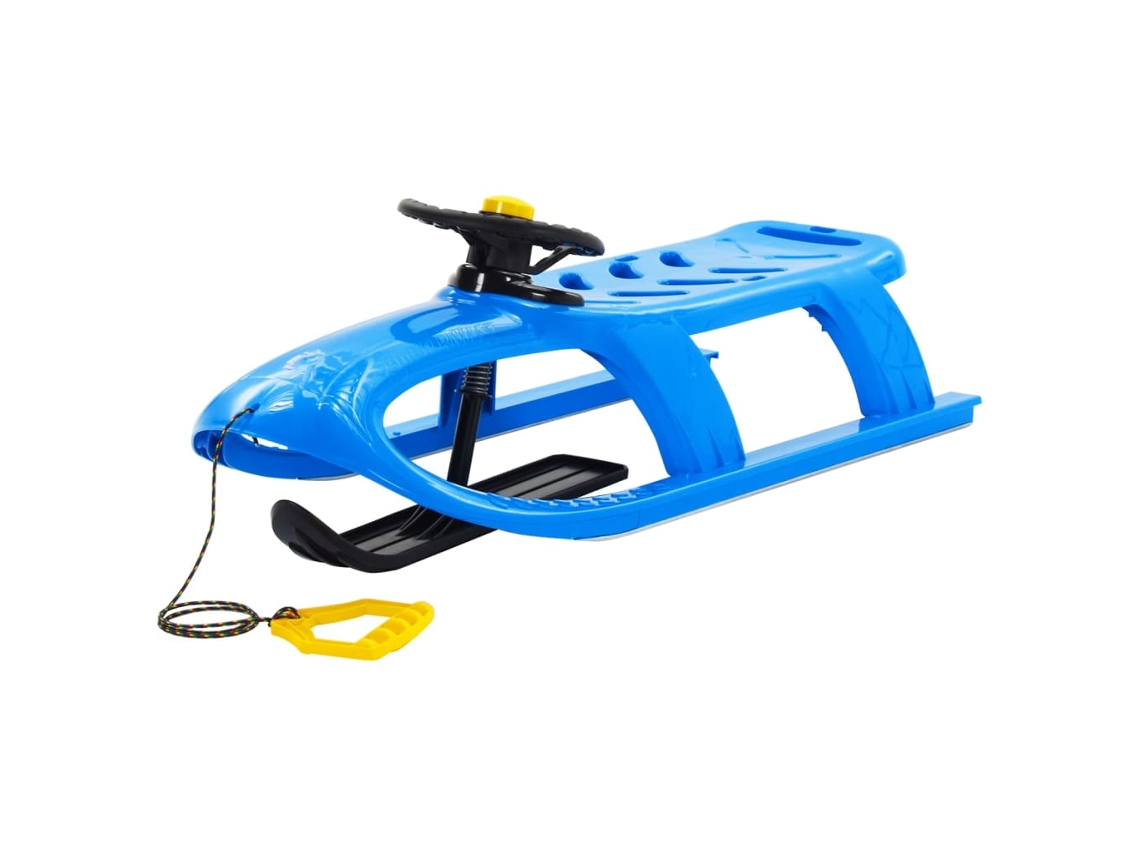 Vidaxl Trenó Com Volante 102,5x40x23 Cm Polipropileno Azul