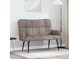Vidaxl Sofá Para 2 Pessoas Cinzento-acastanhado 115 X 61 X 87 Cm