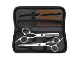 Kit De Tesoura De Corte Cabelo, 7pcs Ferramenta Profissional Para Corte E Aparar Cabelos Com Precisão Cuich