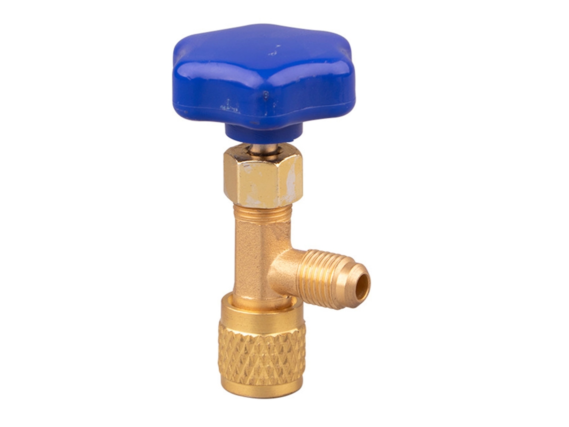 Válvula De Refrigeração Adaptador Controle Refrigerante R22 R134a Fio Macho Ar Condicionado