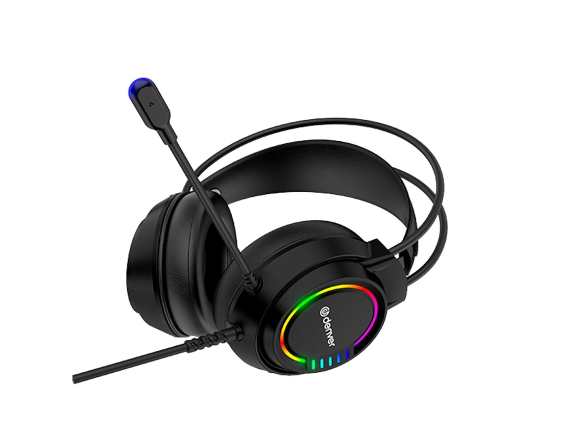 Auscultadores com MicroAuriculares DENVER Ghs130 Preto Gaming
