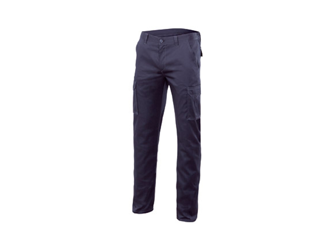 Pantalon Multibolsillos Stretch Marino