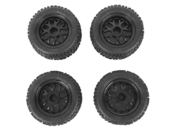 Mali 4 Pneus de Borracha para Rc Caminhão Universal para Modelo de Carro 1:14 1:16 1:18 Acessório