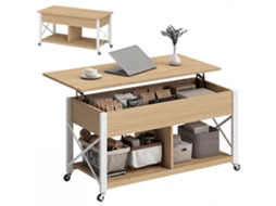 Mesa de Centro Elevatória com Rodas 105x50x67 Cm S/MARCA