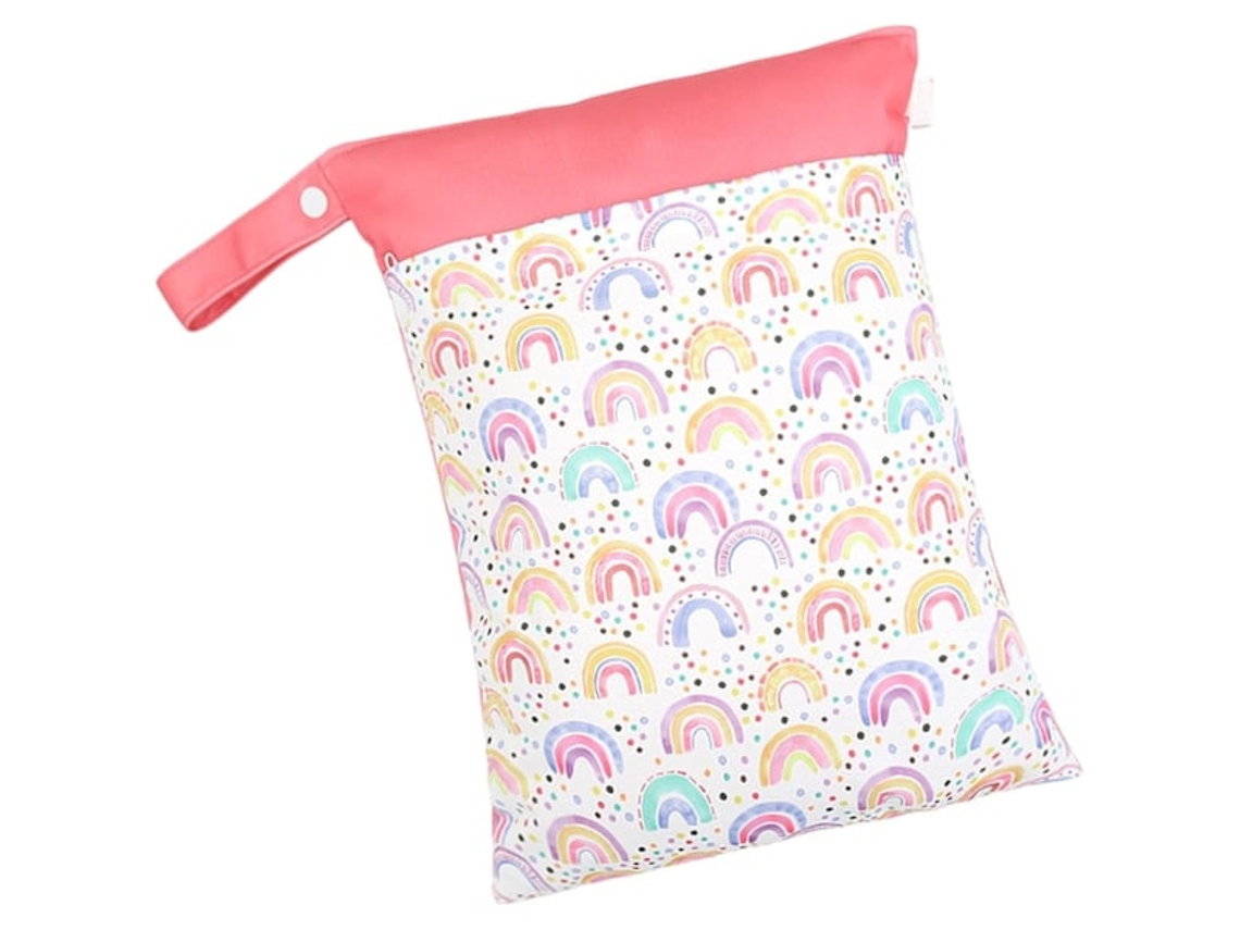 Saco BRILVIBERA impermeável com 2 bolsos com zíper, reutilizável