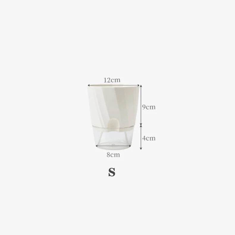 Vaso Hidropônico de Dupla Camada com Sistema Automático MDUG