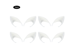 Laxiscreed Conjunto De 4 Pares De Orelhas De Elfo Em Látex, 10cm, Para Cosplay, Festa Ou Halloween