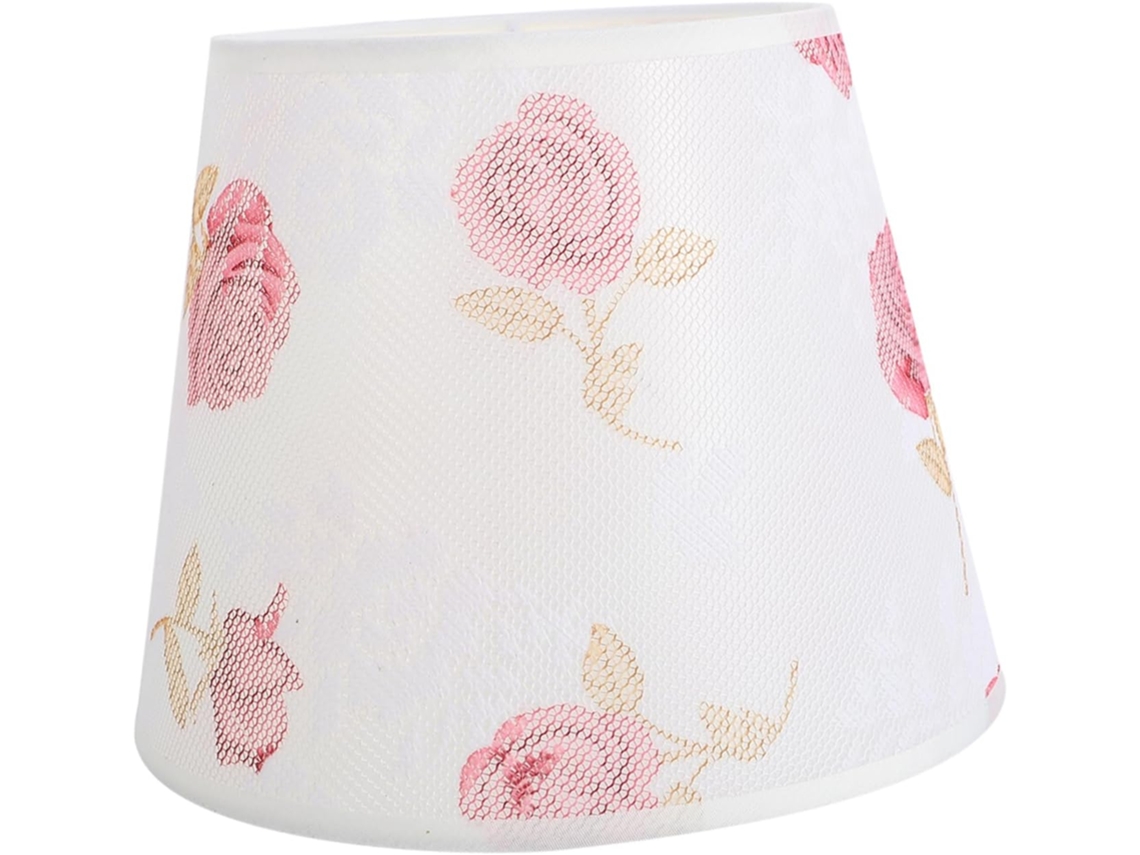 Capa Decorativa Floral Para Abajur De Mesa Com Estampa Floral Que Protege Sua Luminária.
