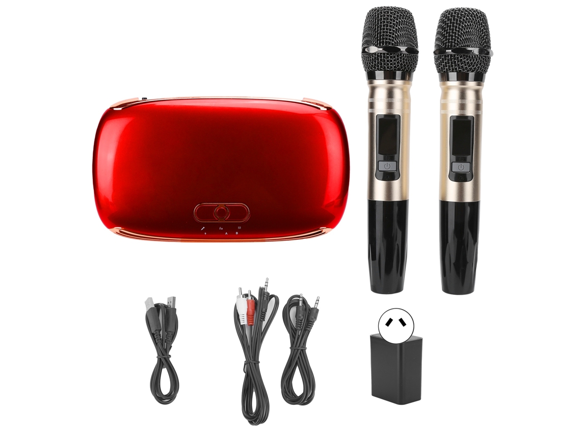 Máquina De Karaokê (bluetooth Sem Fio, Microfone Com Placa De Som)