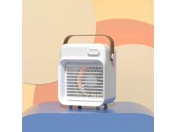 Ventilador de Ar Portátil Usb com 3 Velocidades Branco