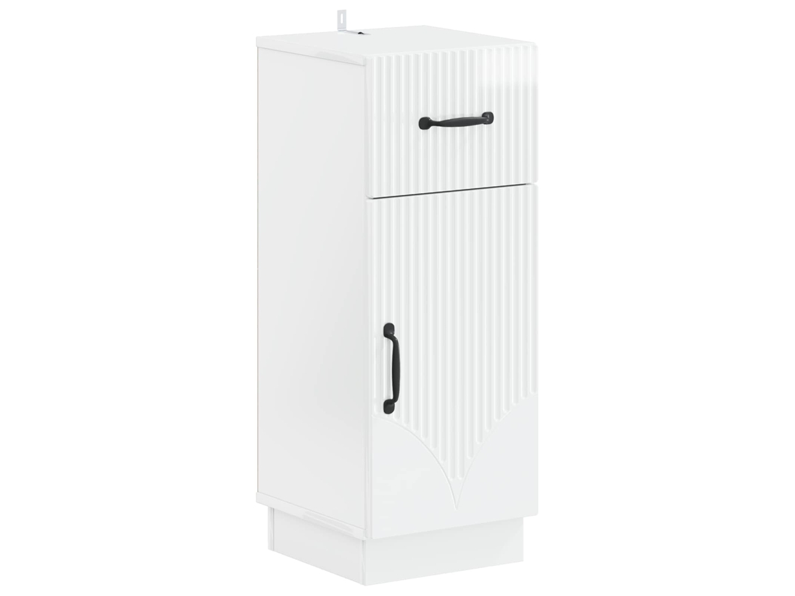 Vidaxl Armário De Armazenamento Para Banheiro Hoorn Branco Brilhante