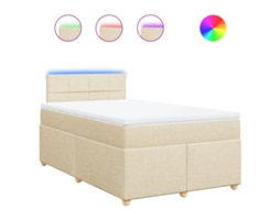 Box Spring Bed, Box Spring Beds Vidaxl Creme Tecido (120 X 200 Cm)