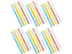 Hemobllo 100 - Clipes de plástico multicoloridos com elos de corrente dupla, fixadores para documentos e folhas.