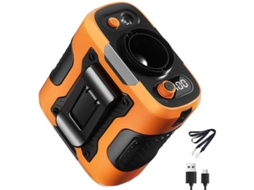 2026 abanico de Cintura Clip on com 100 Velocidades para Viagens Esportivas e Acampamentos Naranja