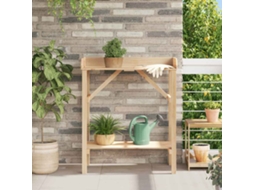 Vidaxl Mesa De Envasamento Natural 75 X 40 X 90 Cm