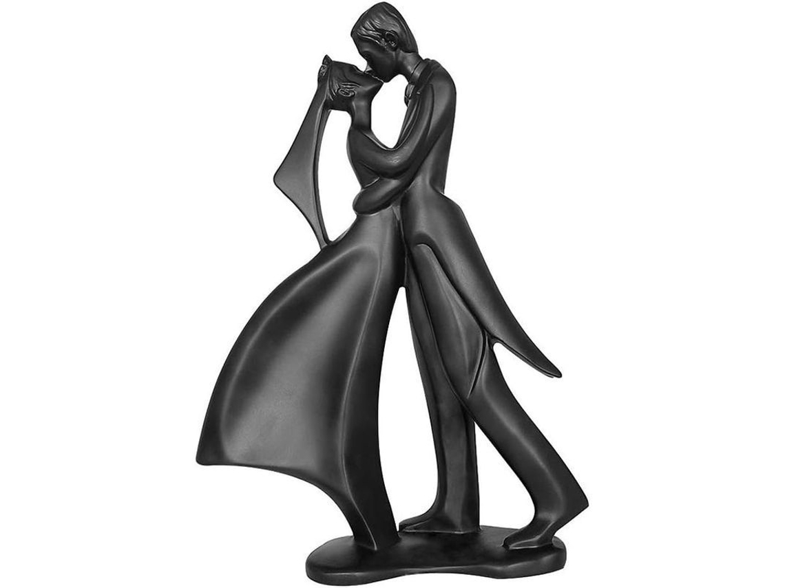 Estátua de casal para casamento e noivado, decoração romântica para casa, presente ideal para casais.