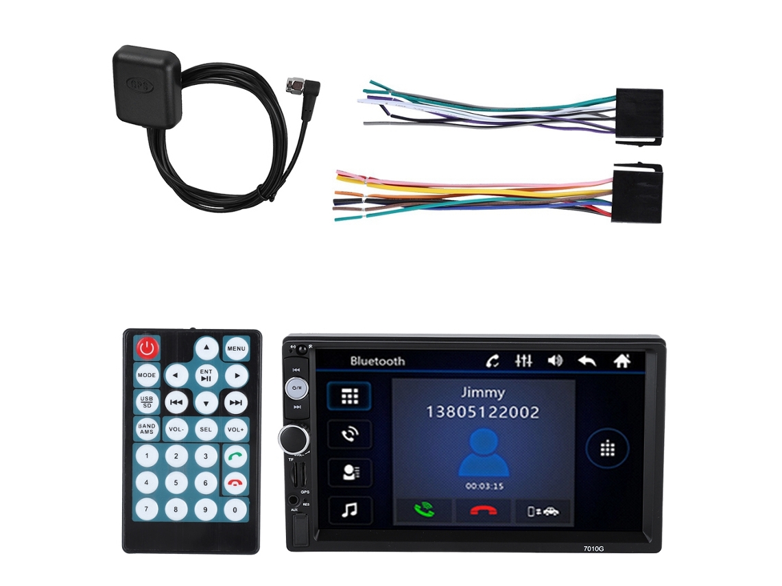 Rádio Automotivo 2 Din Gps Bluetooth com Alto Fluxo